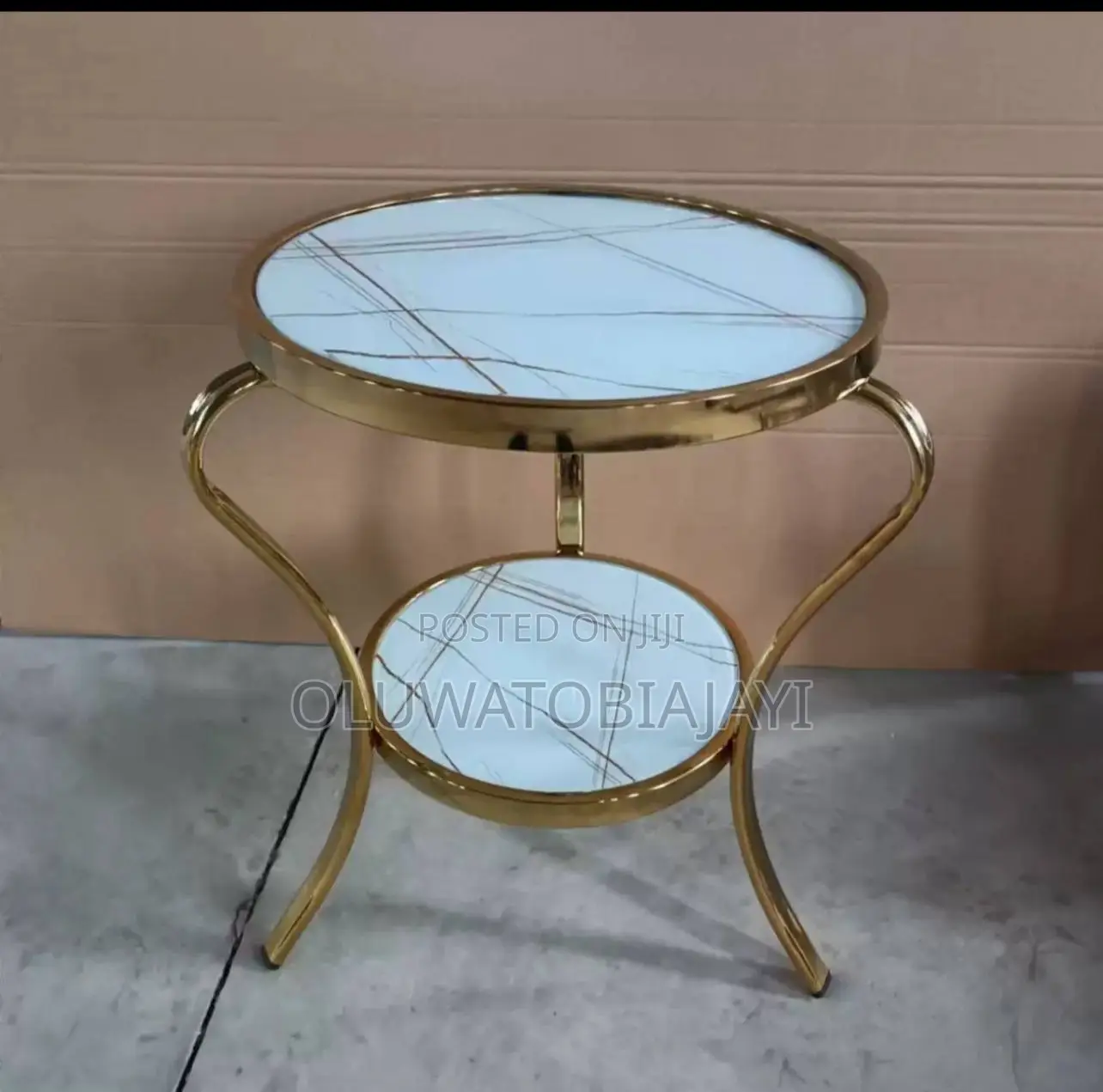 Nordic Luxury Sofa Side Table Modern Living Room Glass