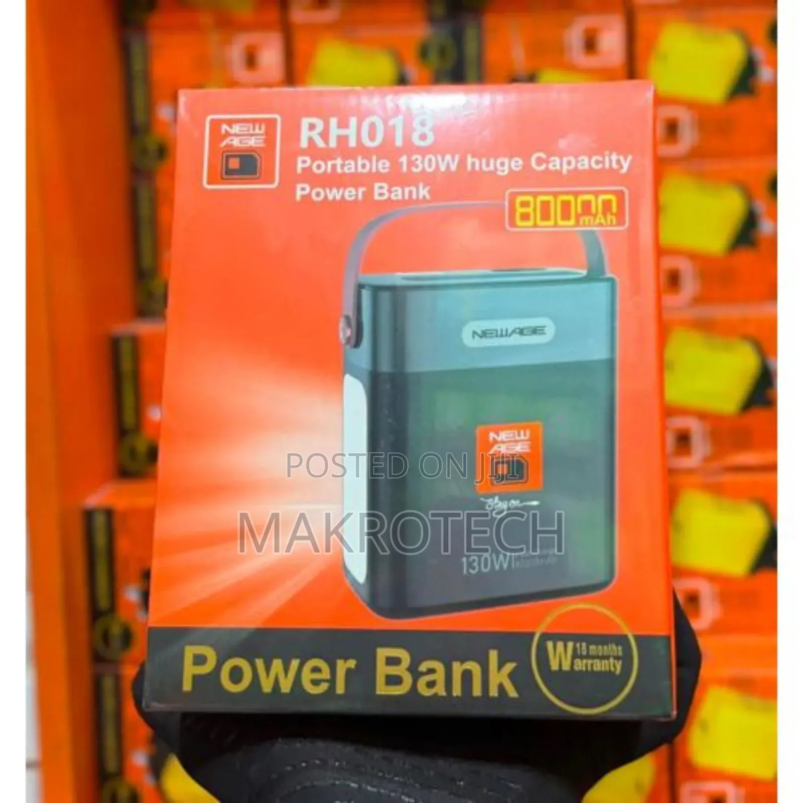 New Age Rh018 80000mahh 130w Fast Laptop Power-bank Heavy-duty Ai With