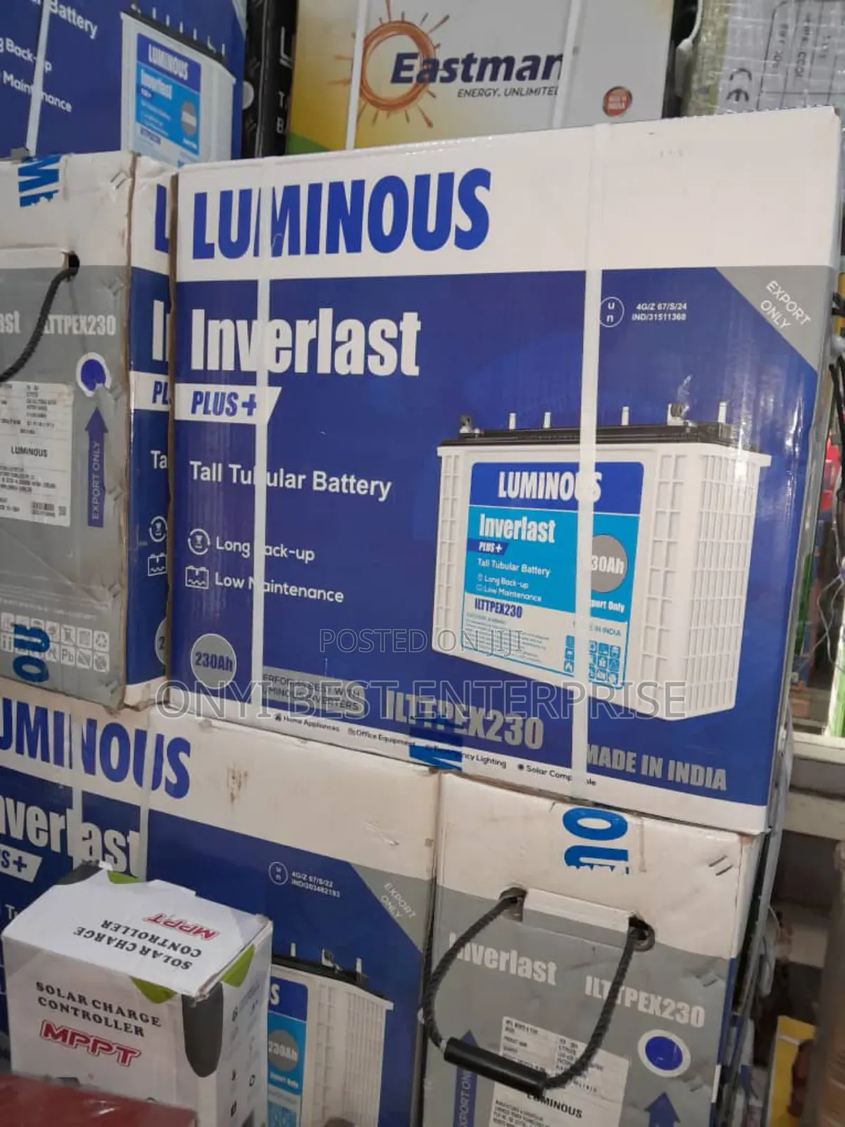 Luminous Inverlast Tubular Battery Plus 230ah Available