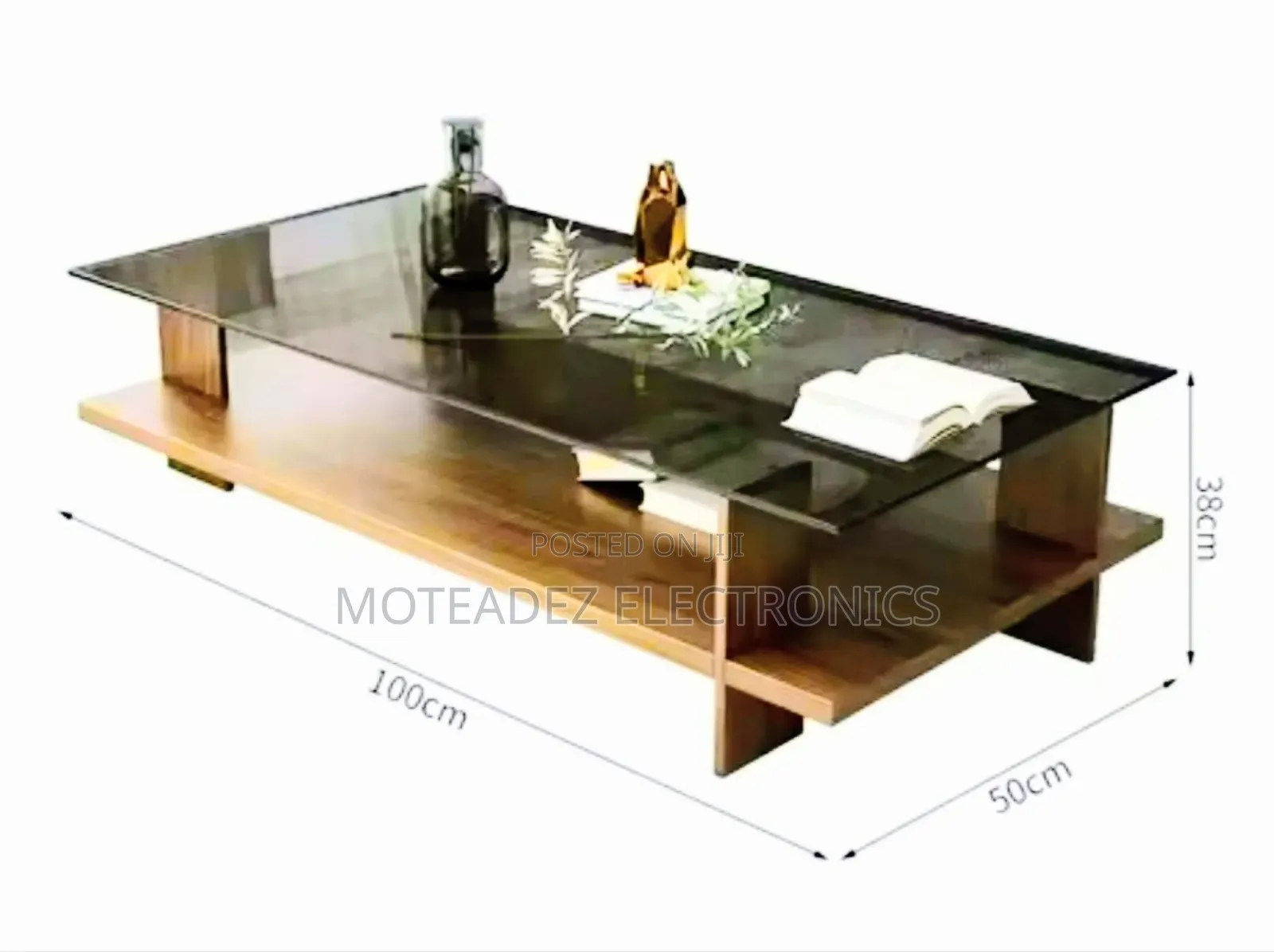 Exquisite Heavy Duty Transparent Glass Top Nordic Coffee Table