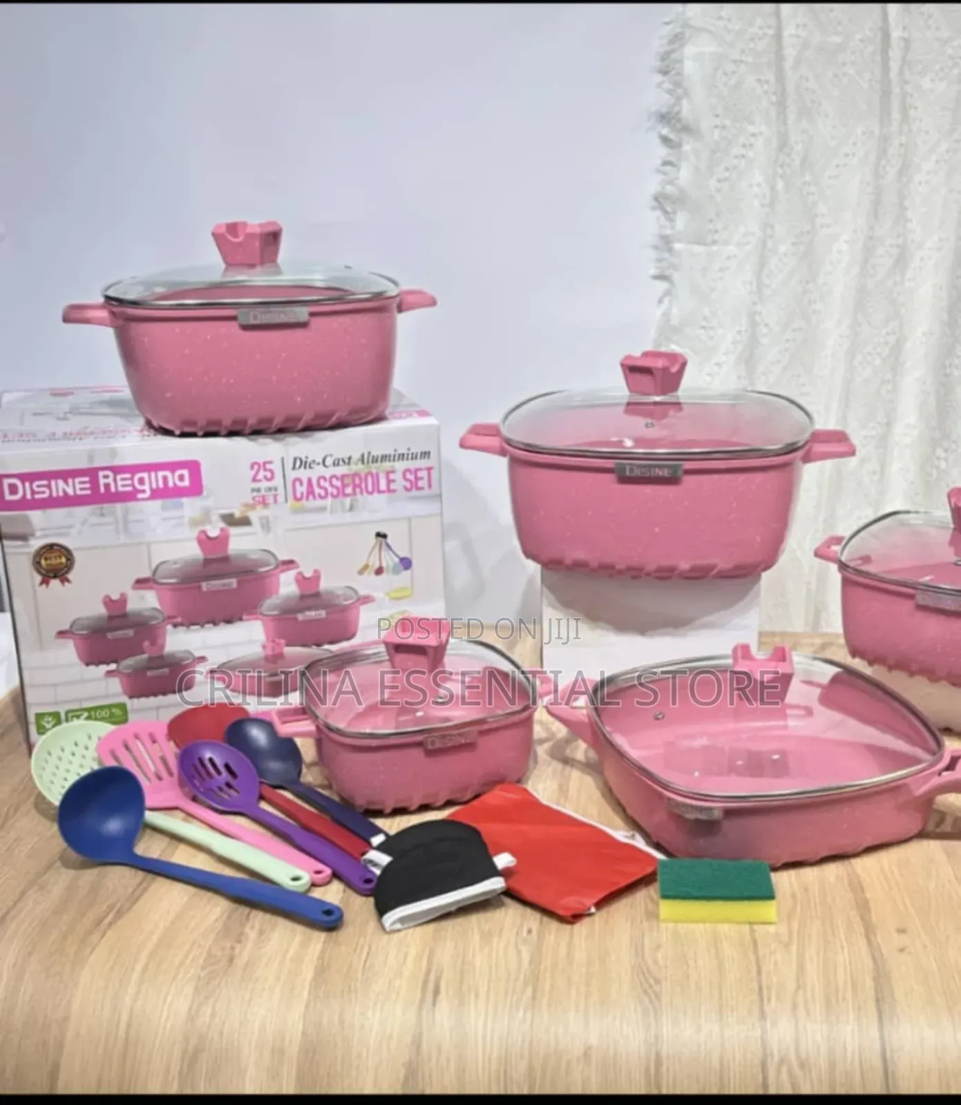 25pcs Disnie Regina Granite Coating Cookware/Pot Set