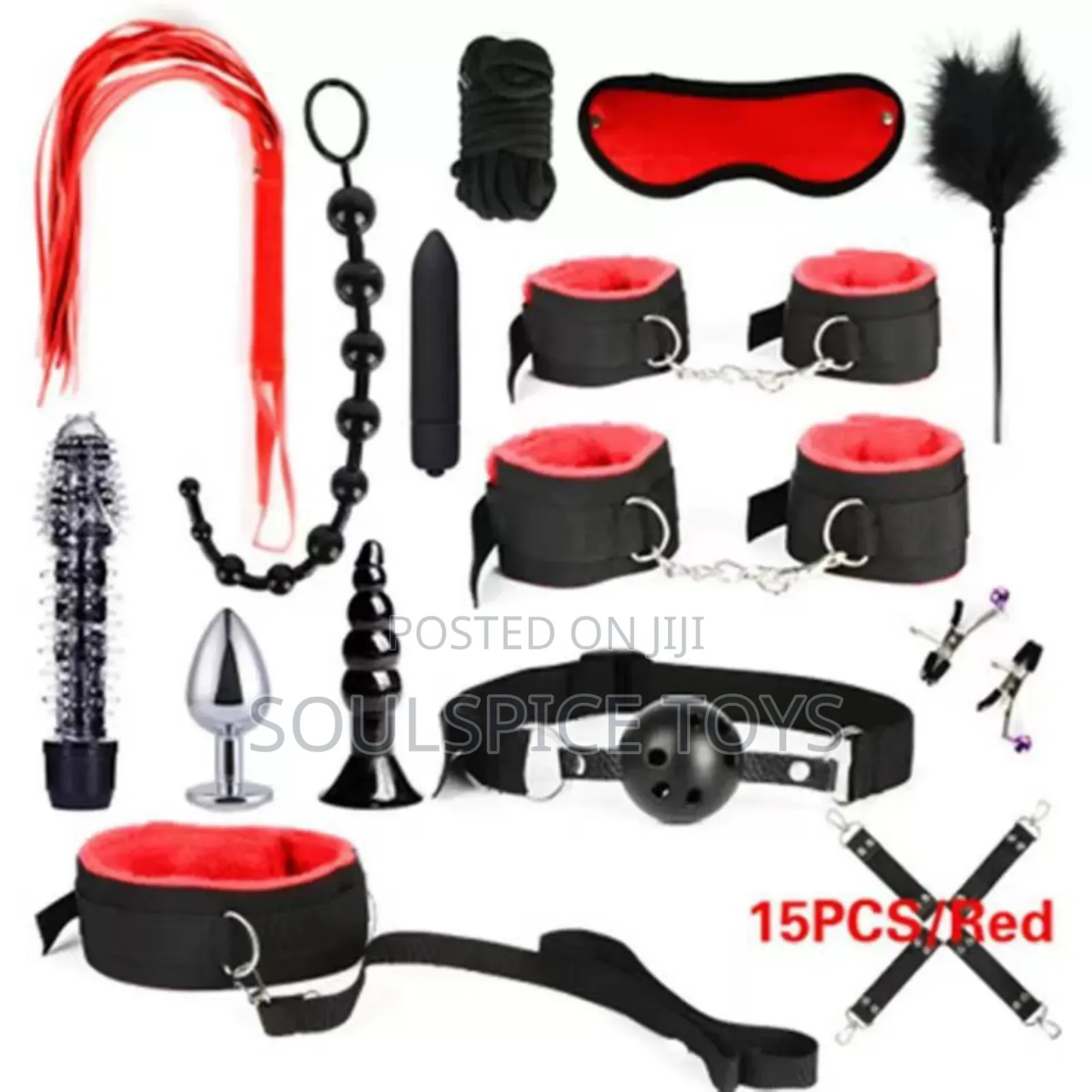 15 Pc BDSM Kit With Two Bullets