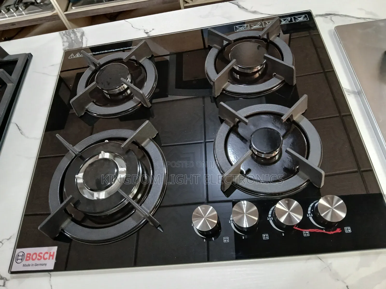 Bosch Luxury Inbuilt 4 Burners Gas Cooker 60x60cm 100% Copper.