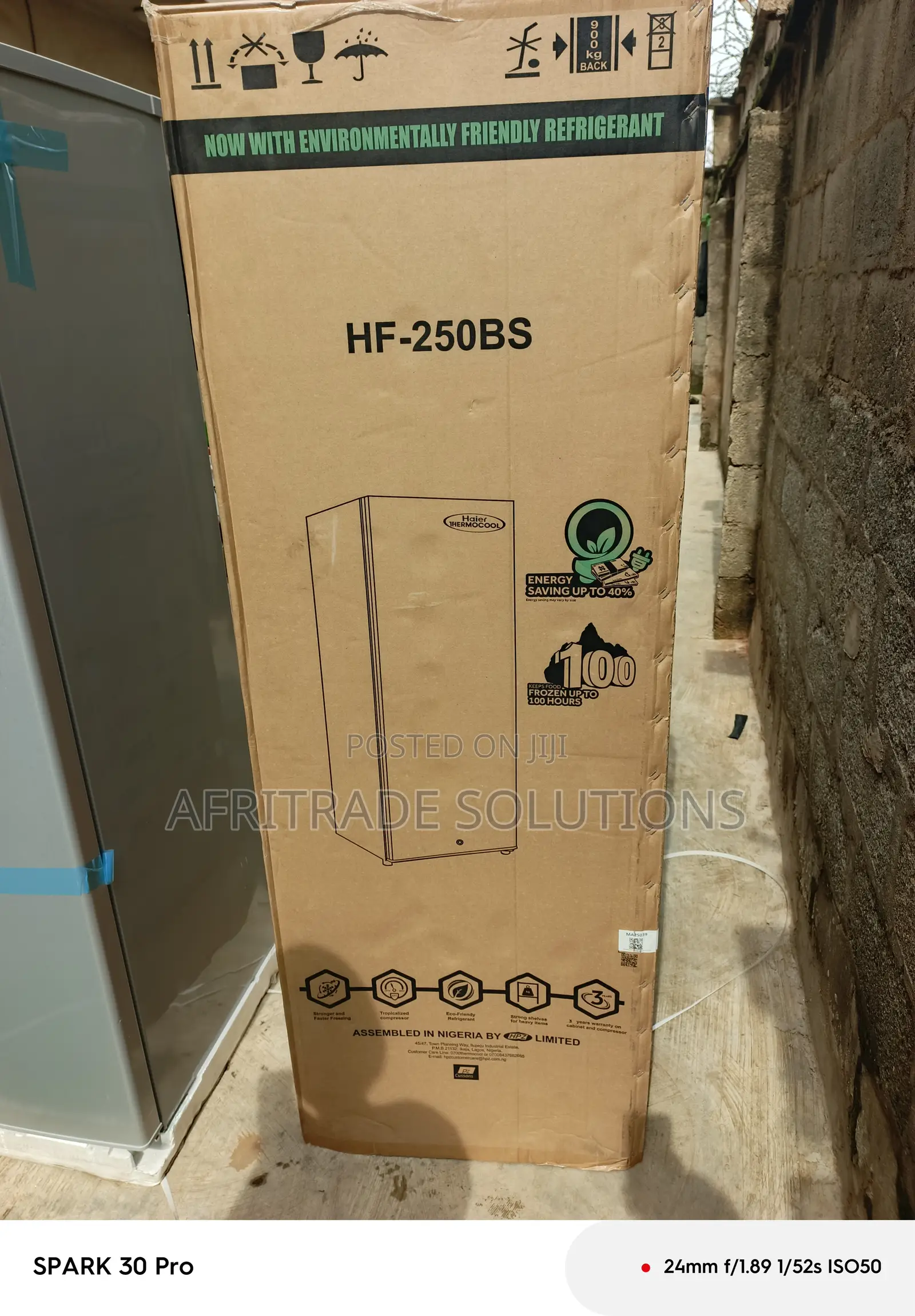 Haier Thermocool 235l Upright Freezer With Adjustable Shelves