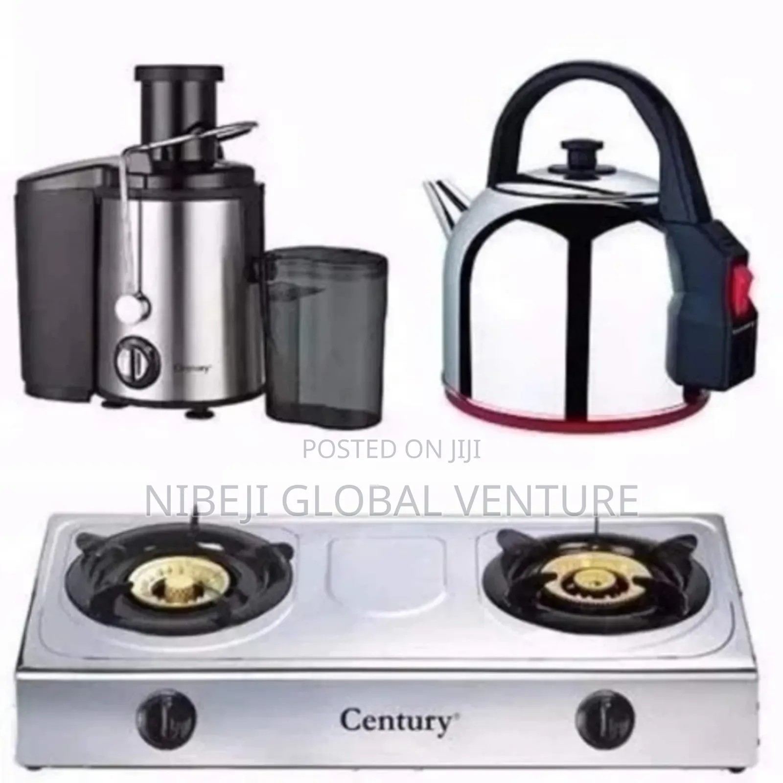 Century Kitchen Bundle - Double Burner Cooker + Electric Kettle
