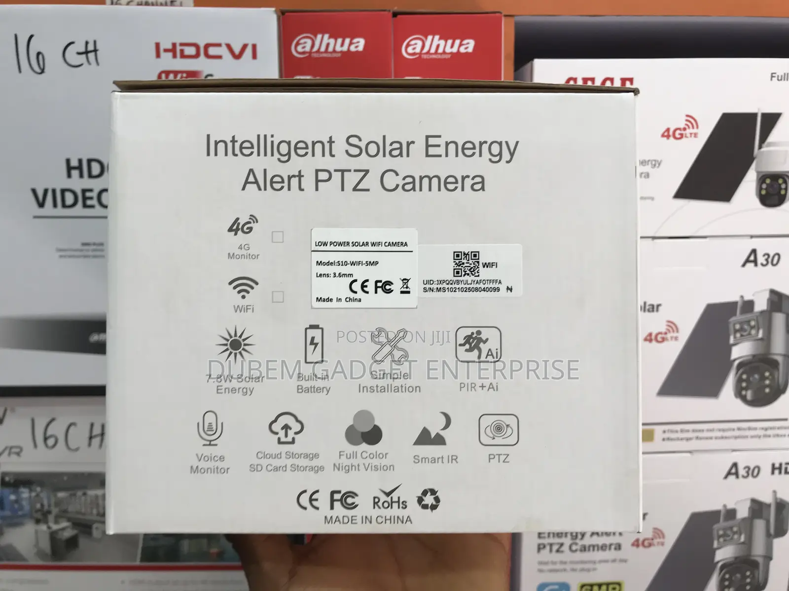 Wi-Fi PTZ Solar Camera Single Lens 5mp