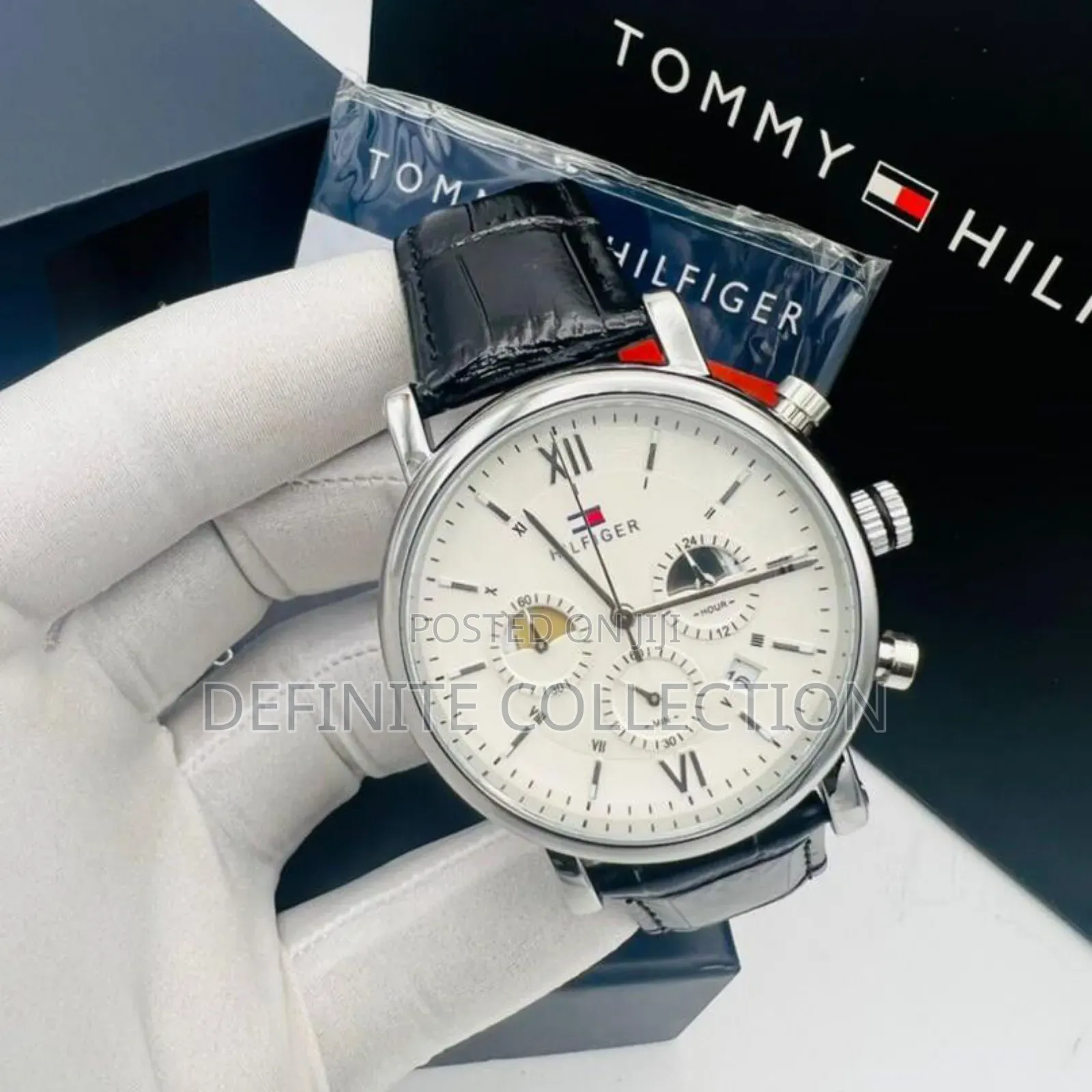 New Tommy Hilfiger Leather Coorperate Wristwatch