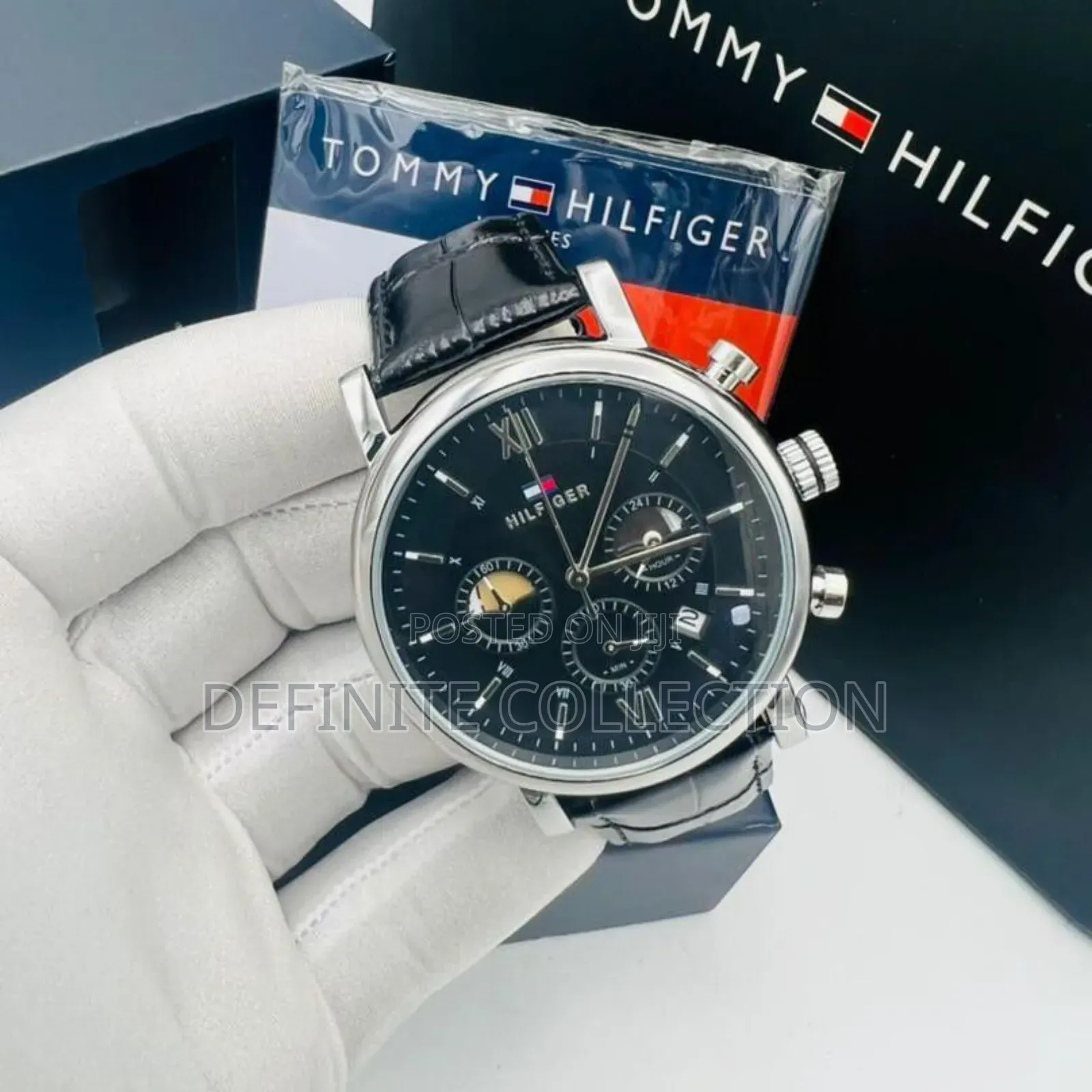 New Tommy Hilfiger Leather Coorperate Wristwatch