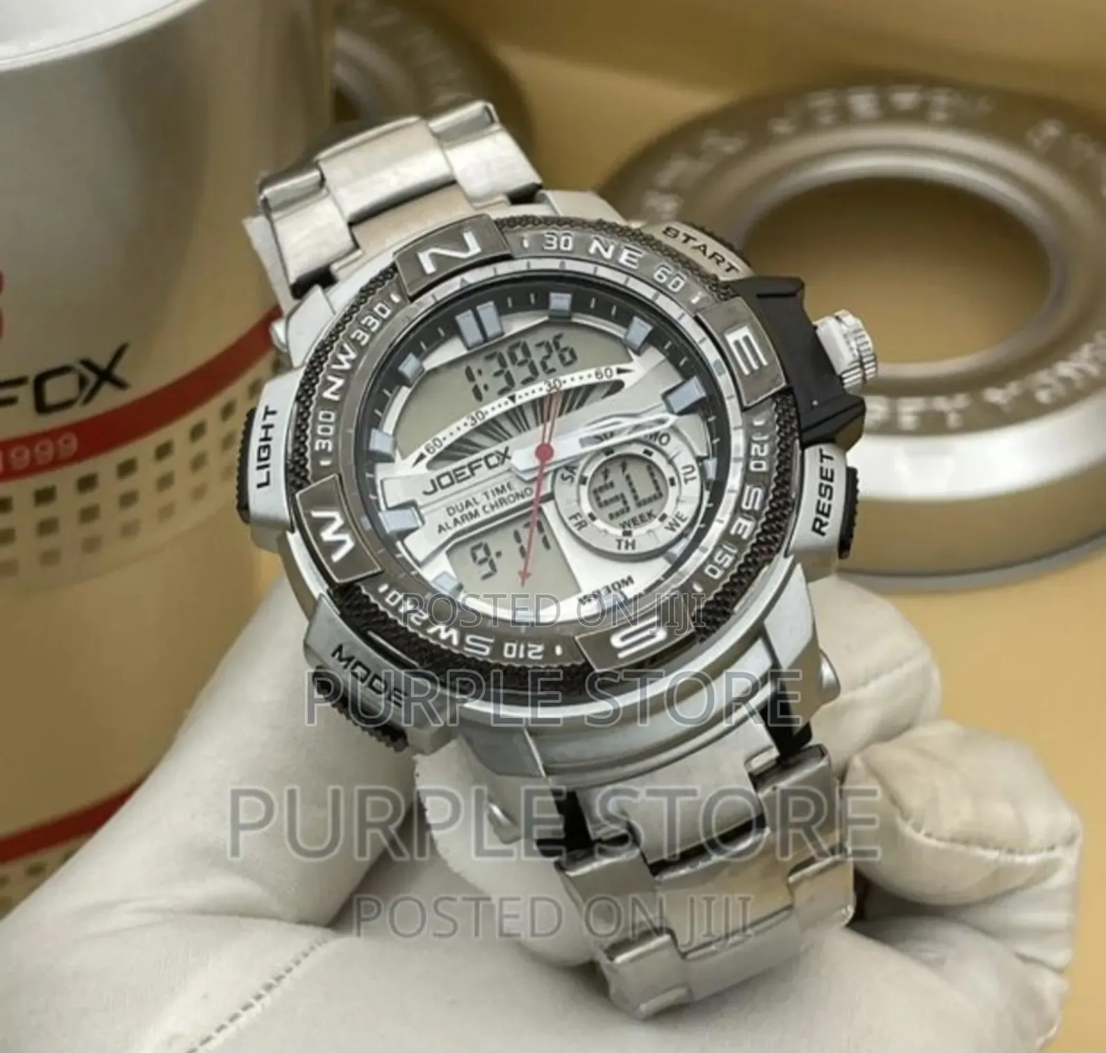 Joefox Dual Time* Display* Wristwatches
