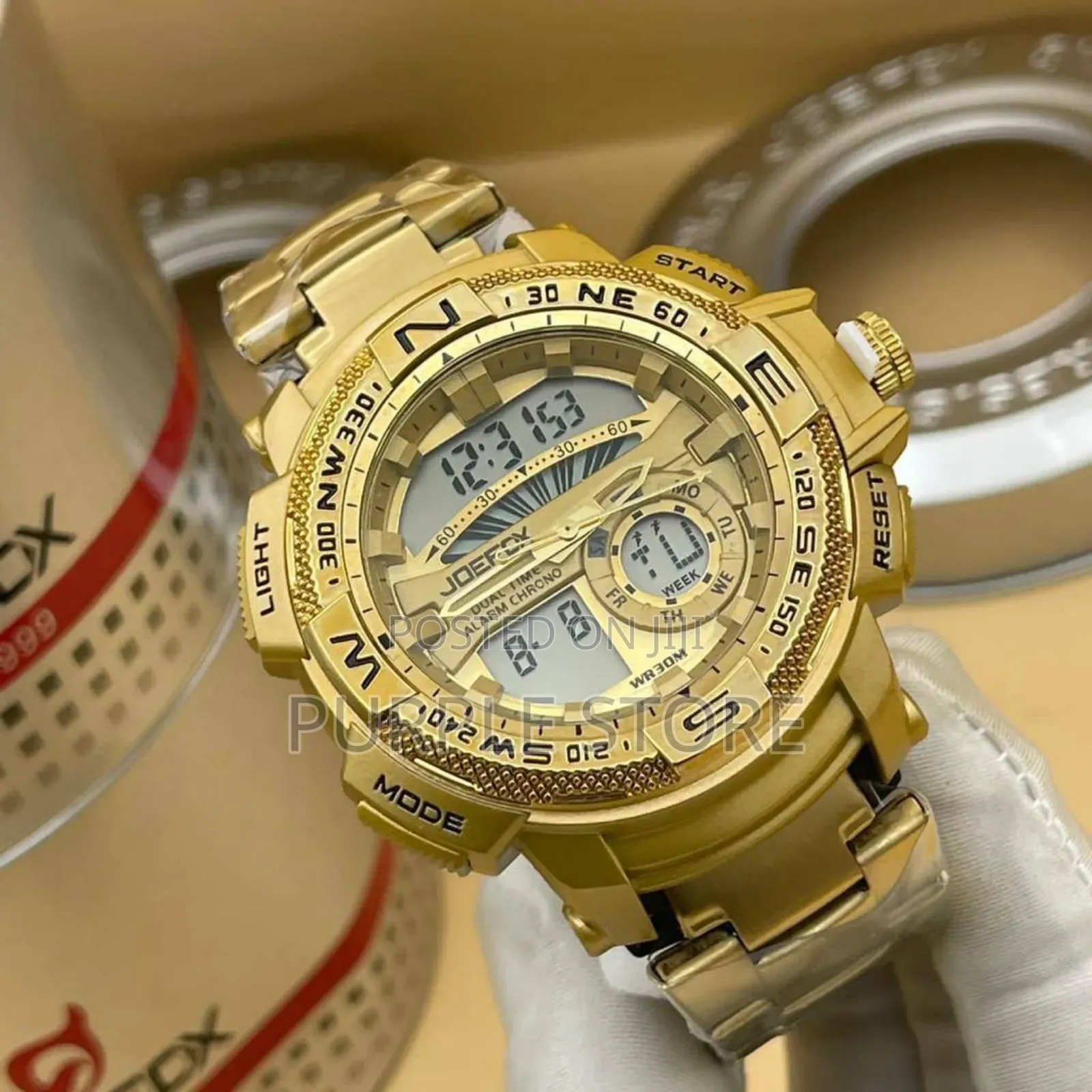 Joefox Dual Time* Display* Wristwatches