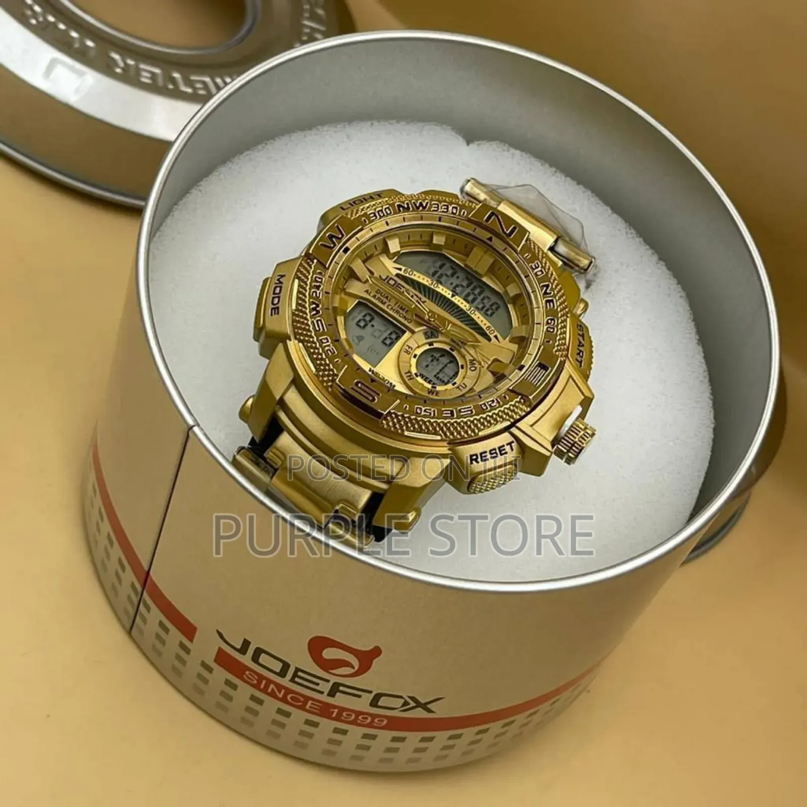 Joefox Quality Men's Watch Gold