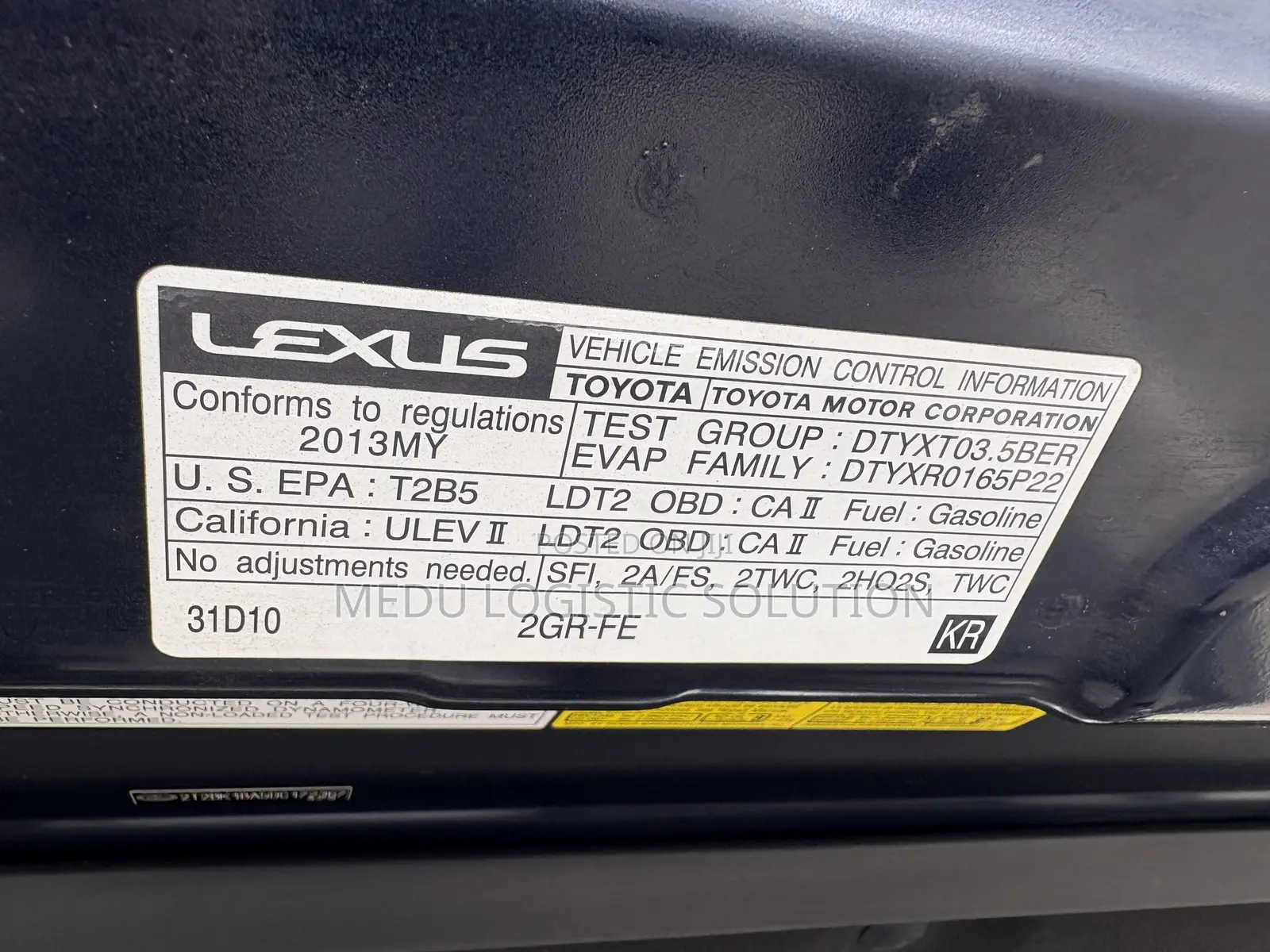 Lexus RX 350 FWD 2013 Blue