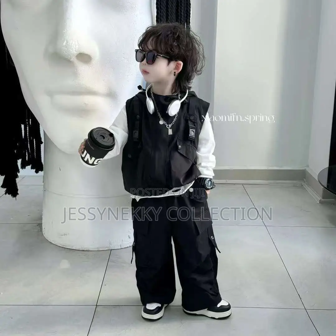 New Quality Luxurious Boys Cargo Pant and Trouser Set