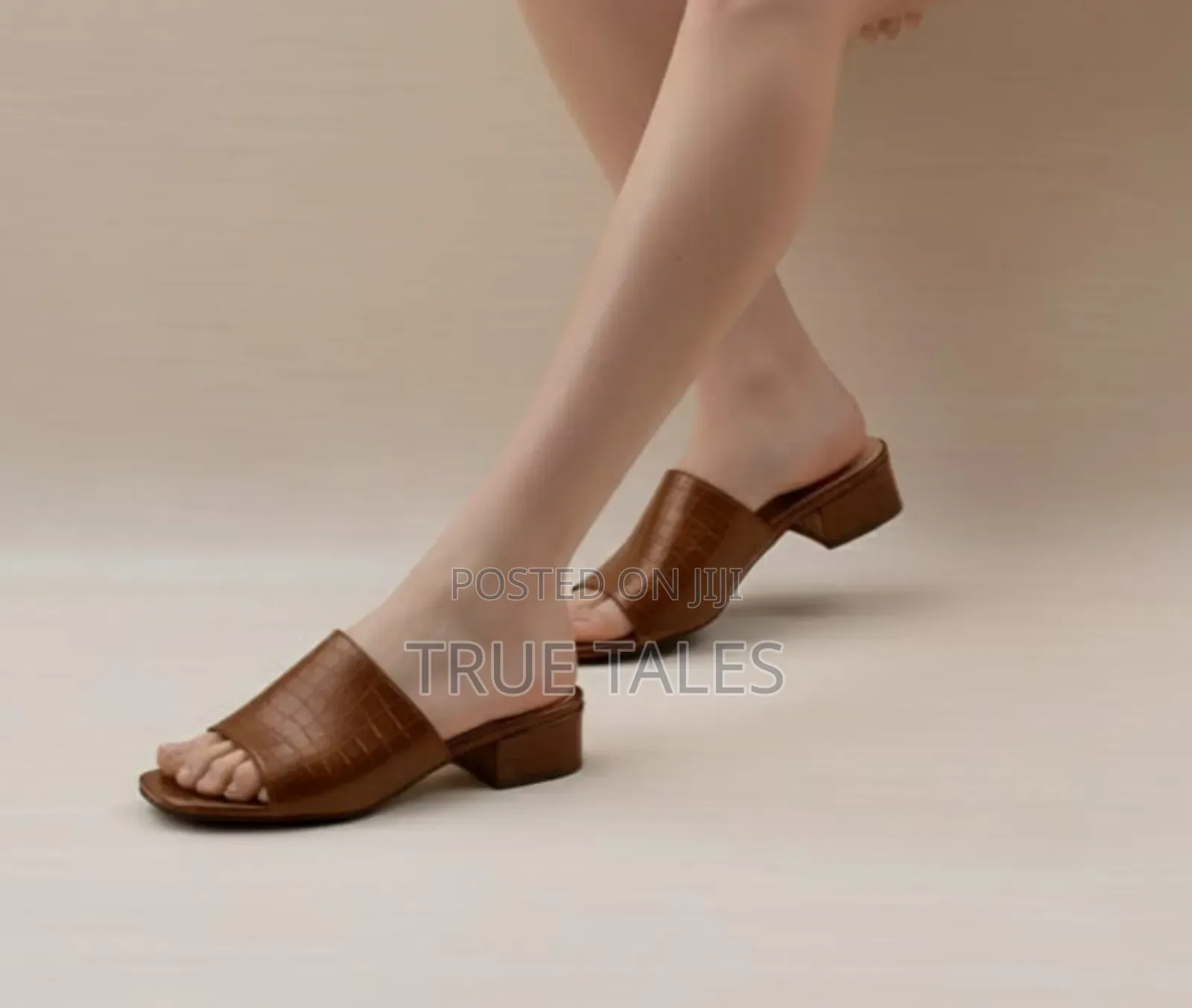 Women's Casual Low-heeled Slippers Sizes 37 To 43