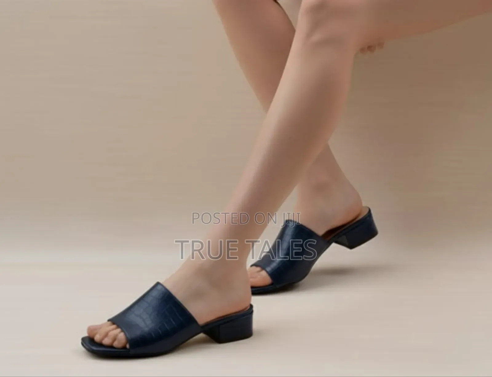 Women's Casual Low-heeled Slippers Sizes 37 To 43