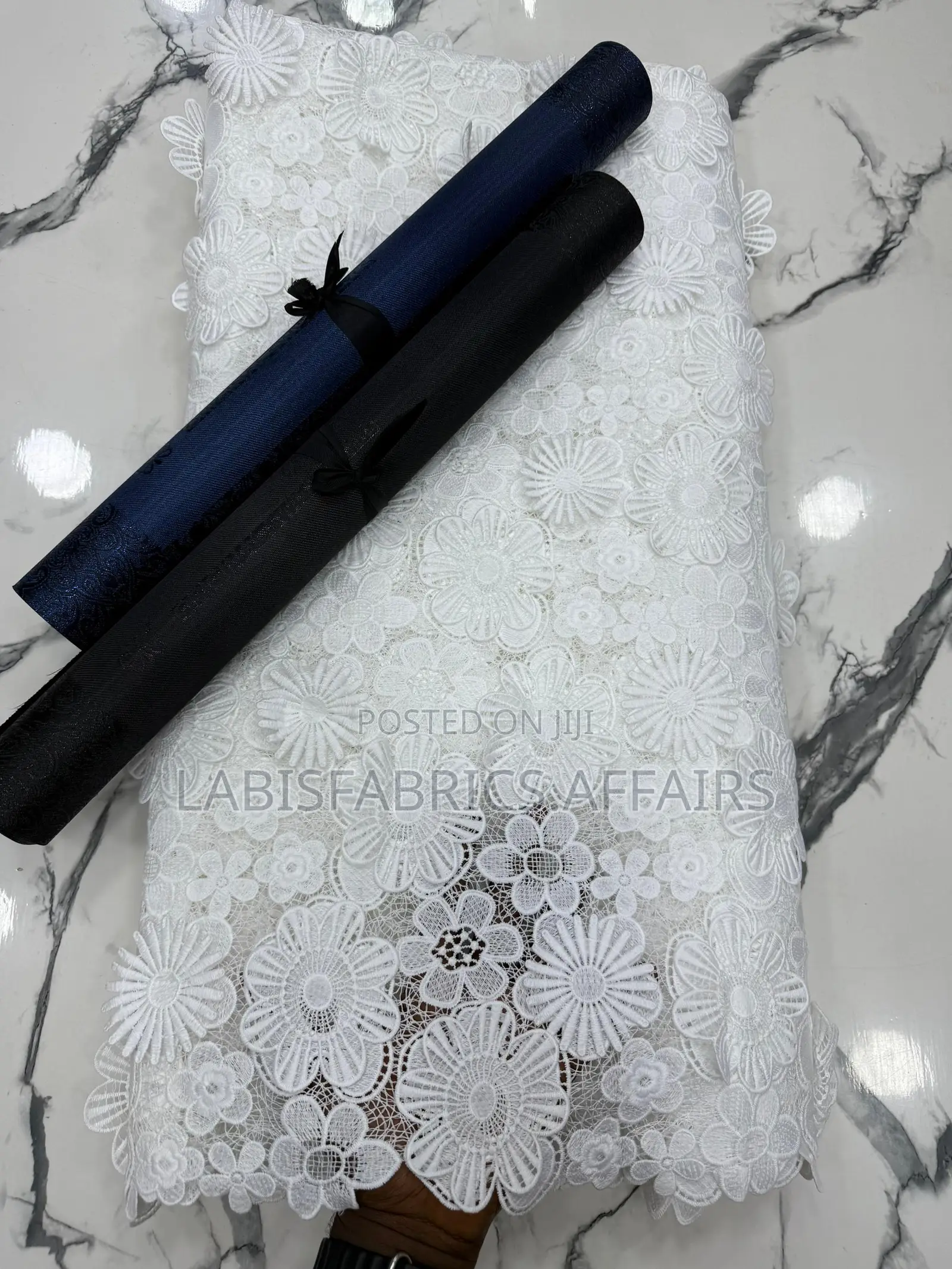 Beautiful 3d Pleated Guipure