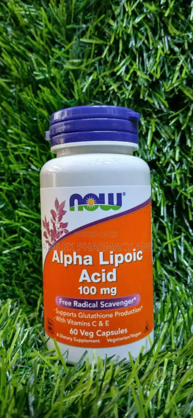 Now Alpha Lipoic Acid 100 Mg With Vitamins C & E-60veg Capsules