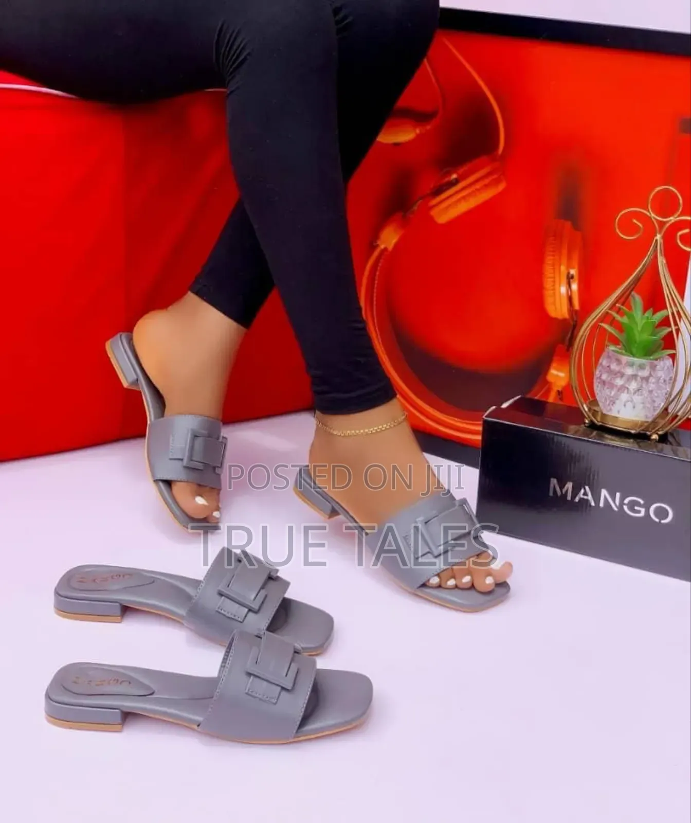 Comfortable Women's Flat  Sandals With Buckle Detail Sizes 37 To 42
