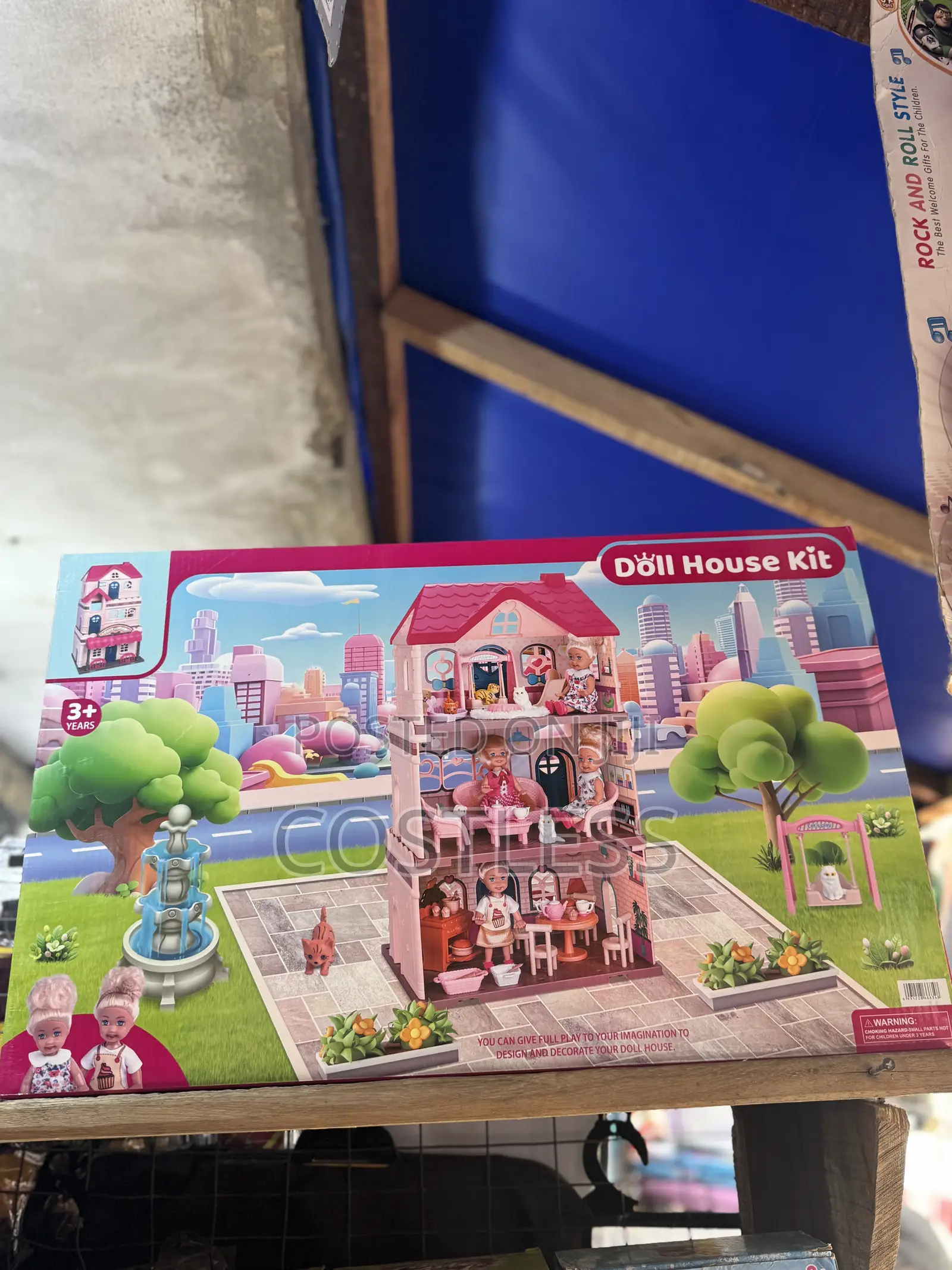 Diy Kid's Pretend Play House Toys Plastic Girls Doll Villa