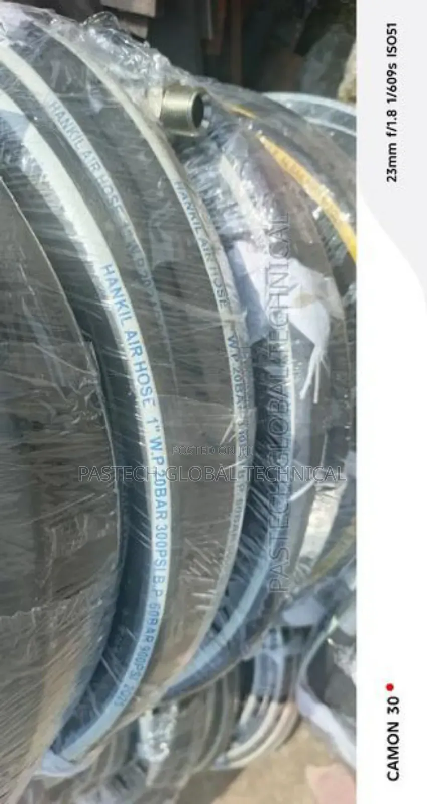 1" Air Rubber Hose (Epdm) 20 Bar 300psi X 100ft (30m)
