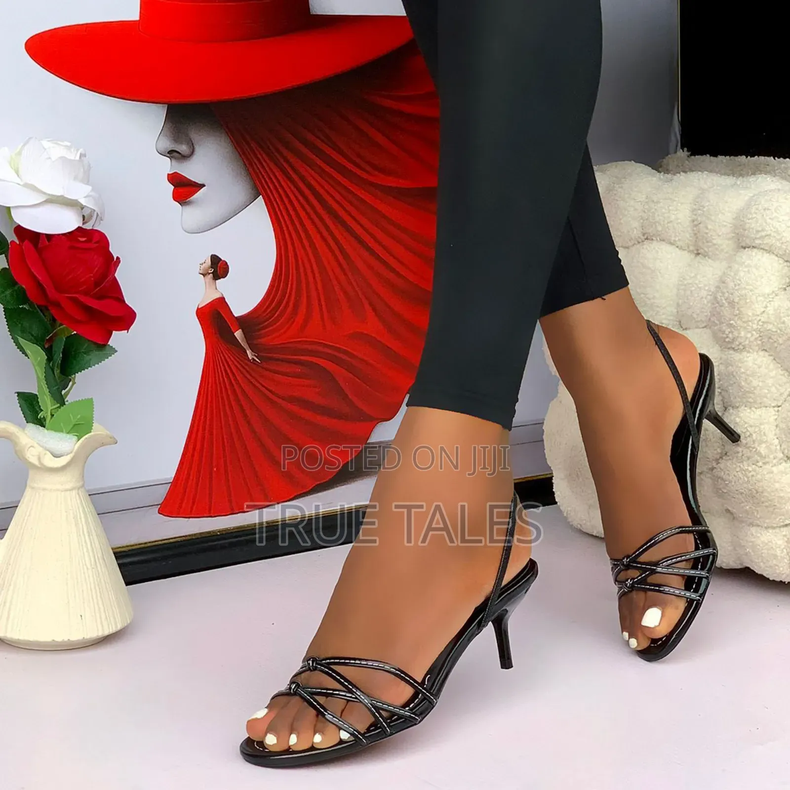 Women's Chic Strappy Kitten Heel Sandals. Sizes 37-42