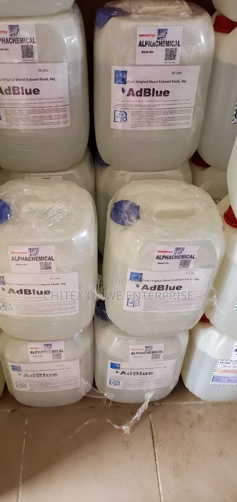 20-Liter Jug of Alphachemical Adblue