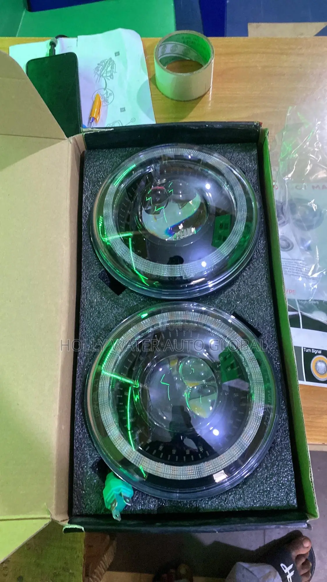 Jeep Wrangler 7 Inches Headlight From 2004-2017 Model Jk High Quality.