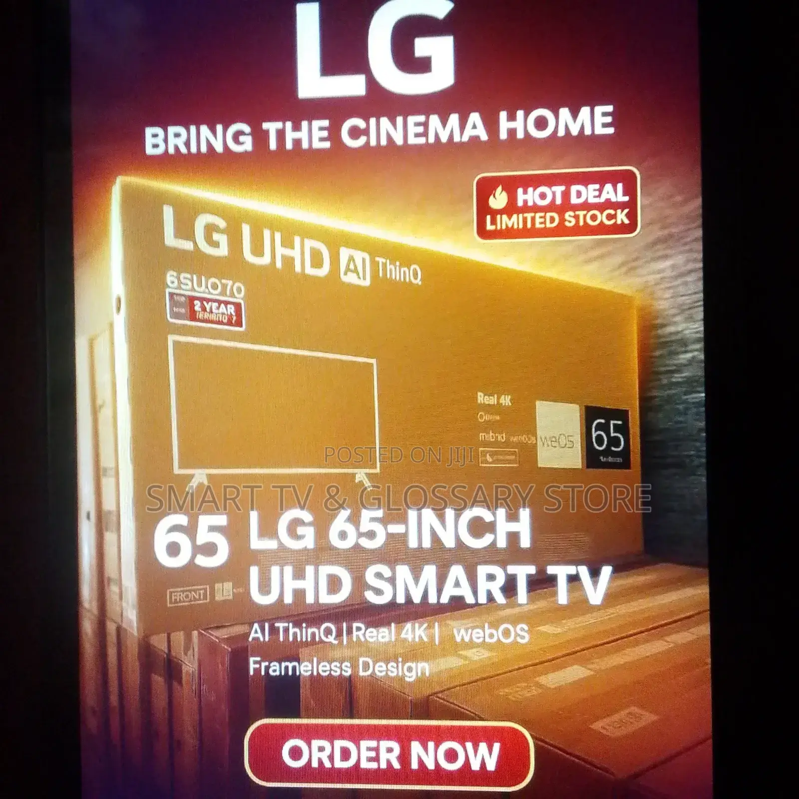 Lg 65 Inches Smart Tv With Upgrade Viewing Experience