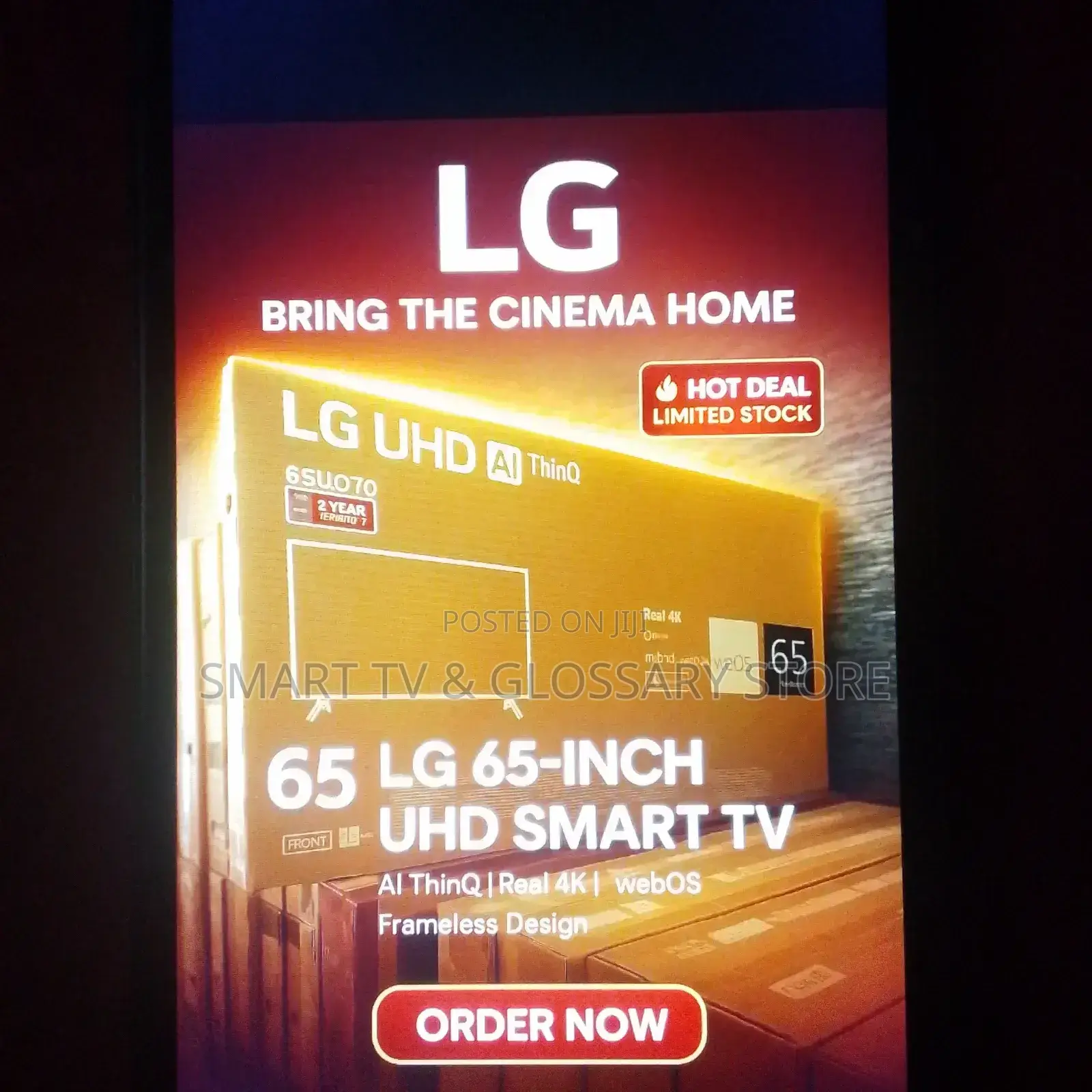 Lg 65 Inches Smart Tv With Upgrade Viewing Experience