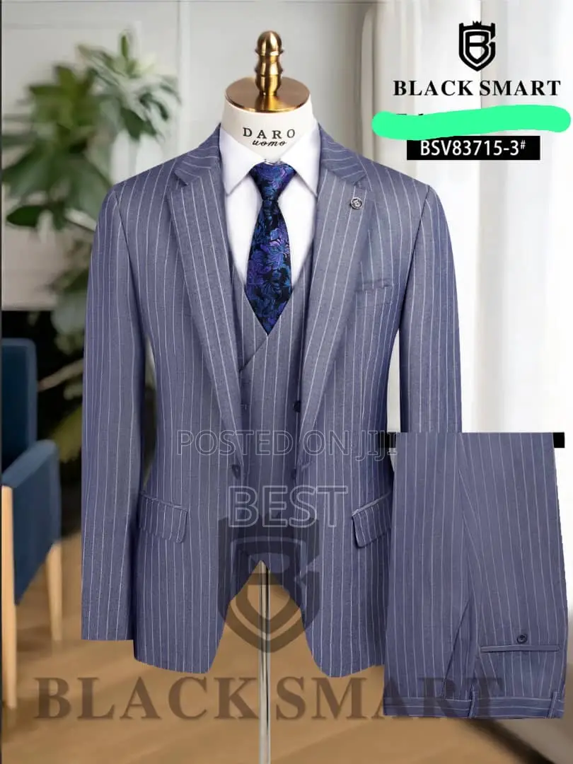 High Quality Luxury Stripes Turkish 3pis Suits