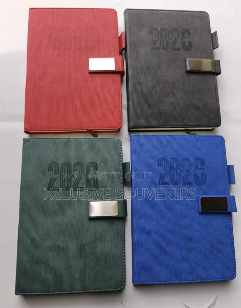 High-end 2026 A5 Leather Hardcover Business Notebook (100 Pages)