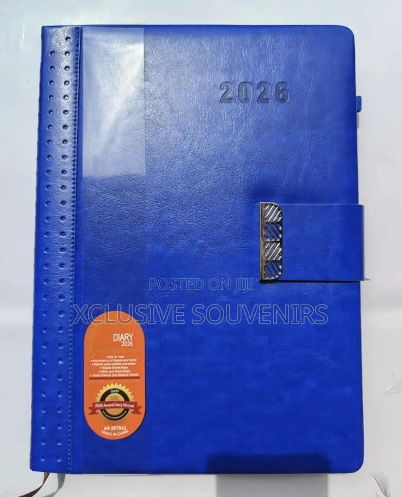 High-end 2026 A5 Leather Hardcover Business Notebook (100 Pages)