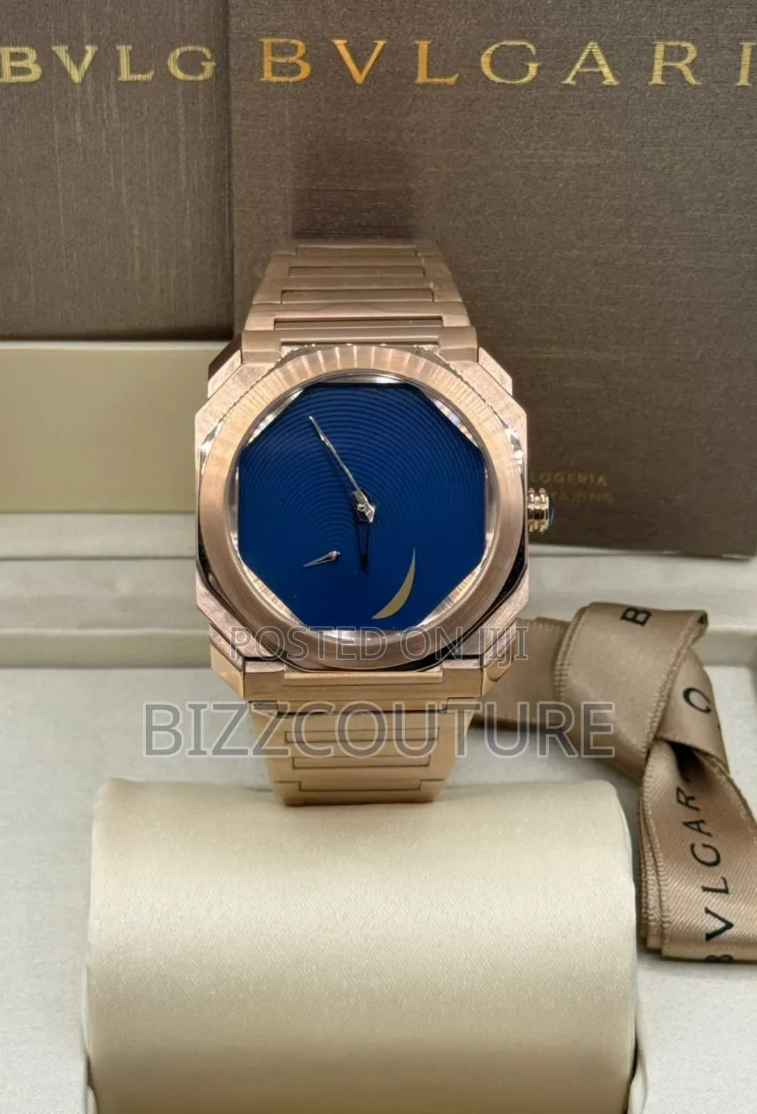 Original Bvlgari Gold Stainless Steel Quartz Watch Available in Store