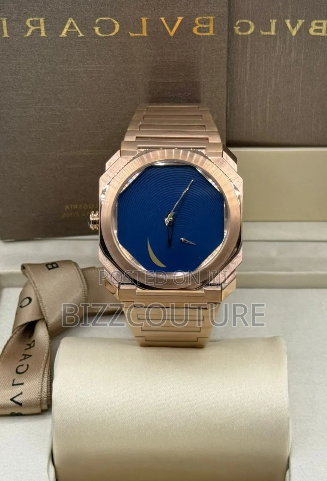 Original Bvlgari Gold Stainless Steel Quartz Watch Available in Store