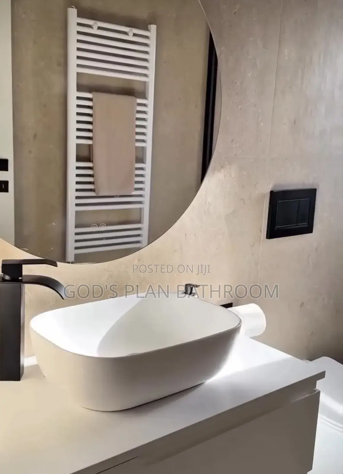 Cabinet Basin With Waterfall Tap