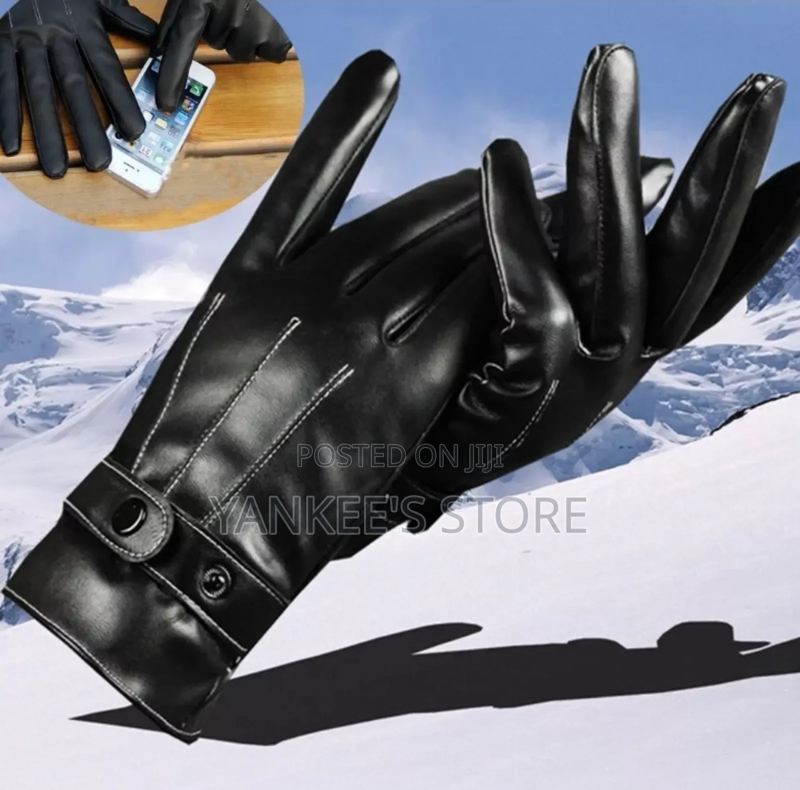 Quality Men's Ski Leather Glove