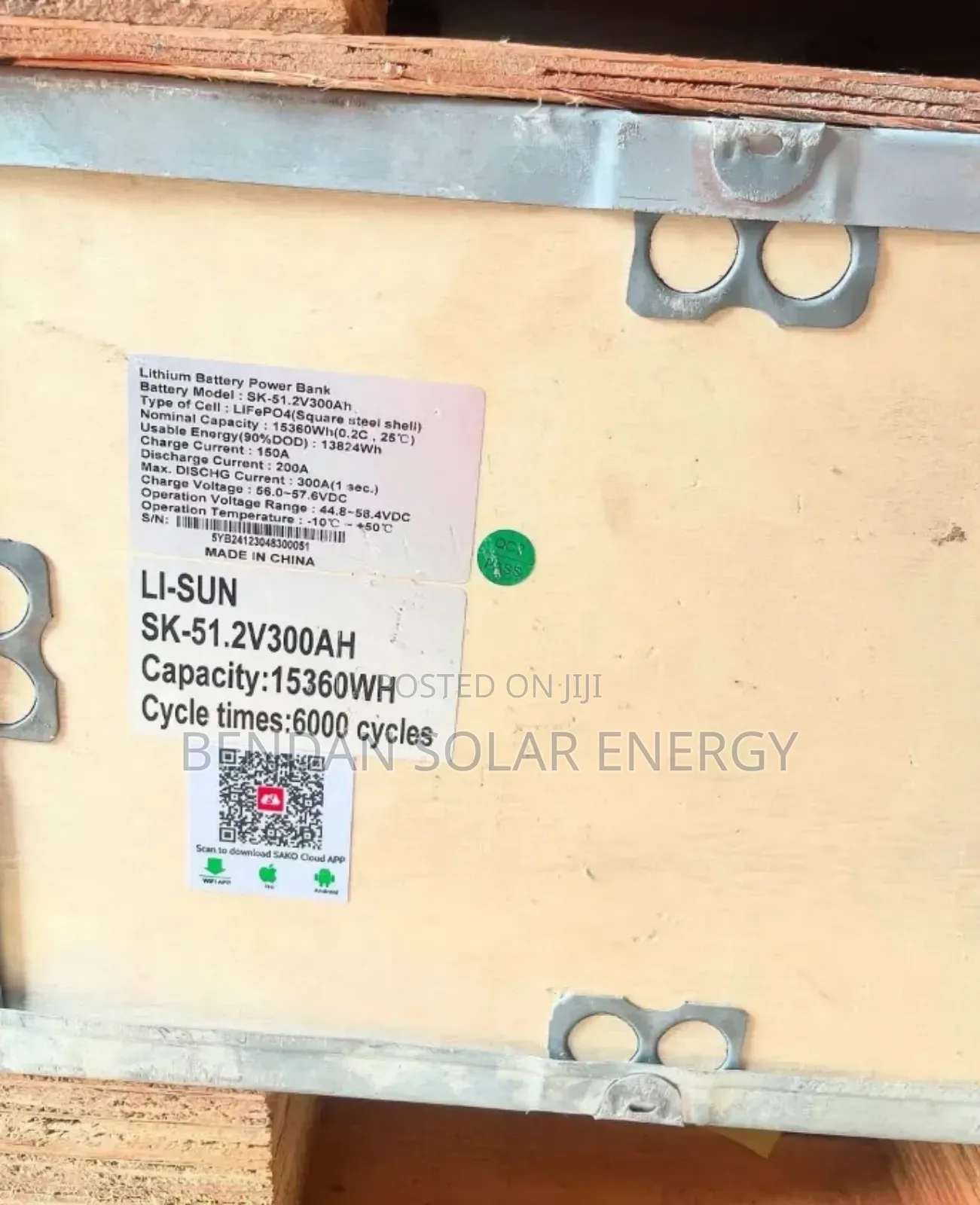  15kwh Sako 51.2v Lifepo4 Battery | Heavy-Duty Backup System