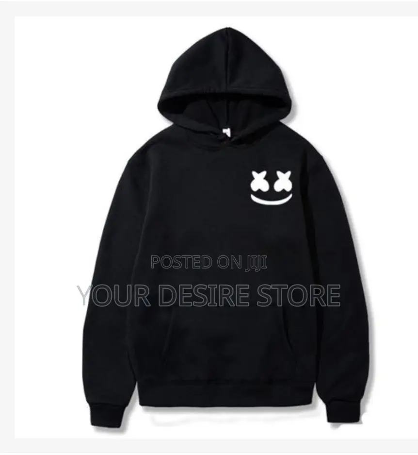 Jones Wears Marshmello Printed Hoodie Black