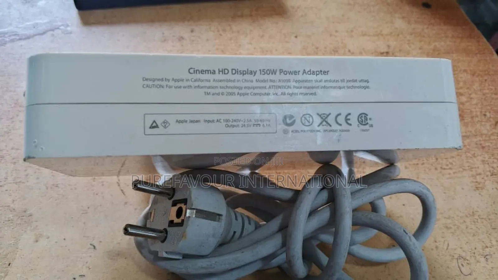Tokunbo Apple Cinema Hd Display Power Adapter A1098 (150w)