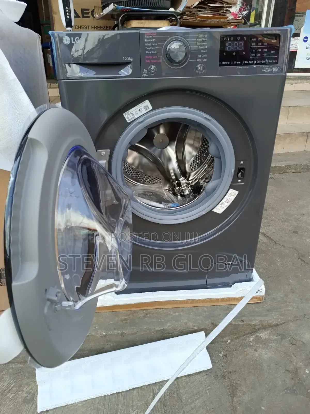 Lg 10.5kg Vivace Front Load Washing Machine | Wm 4v3ryp6je