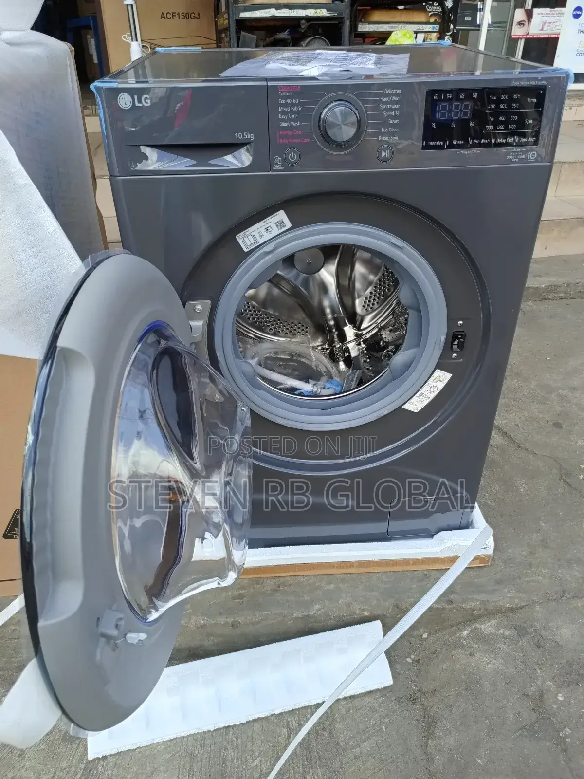 Lg 10.5kg Vivace Front Load Washing Machine | Wm 4v3ryp6je