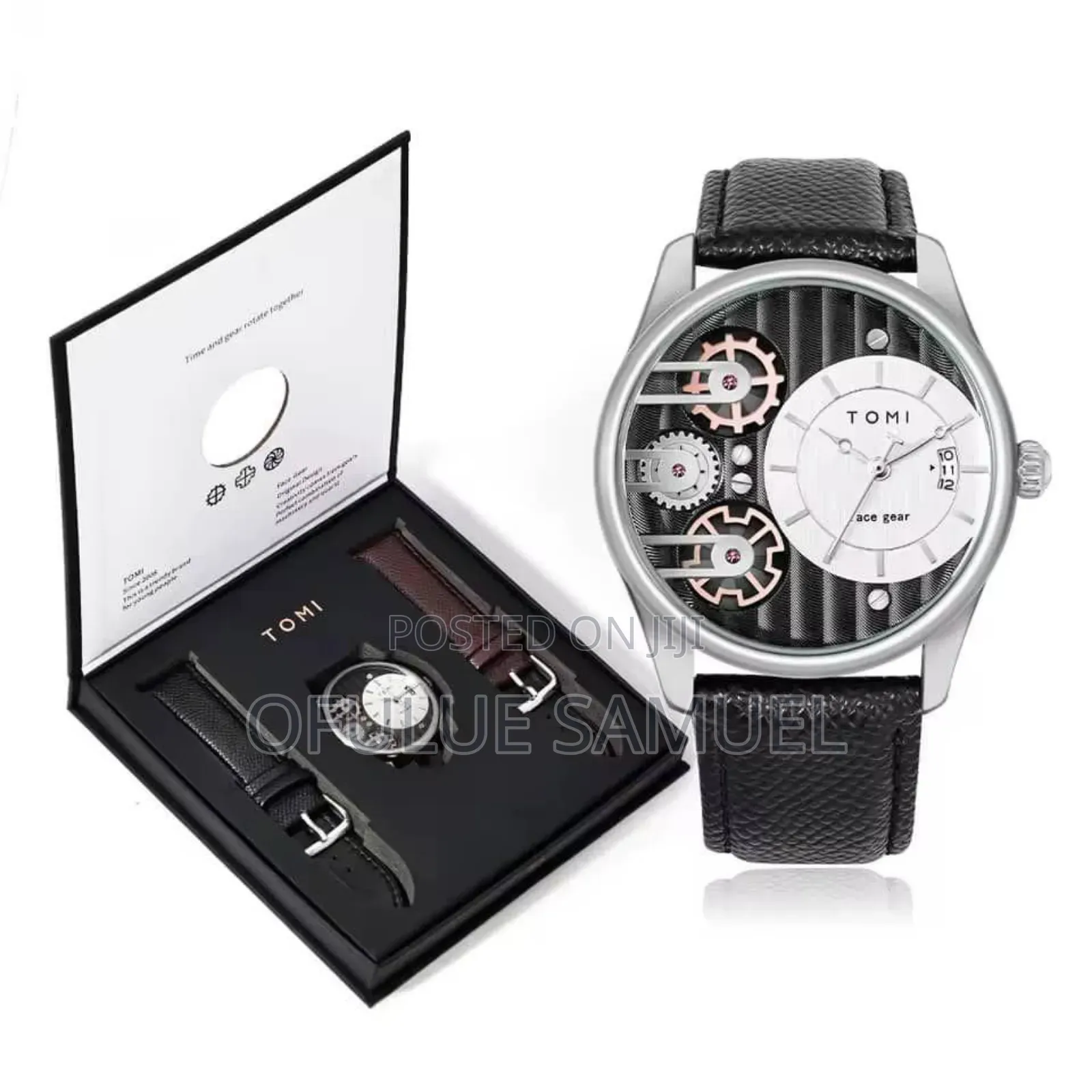 Tomi Genuine Leather Wristwatch