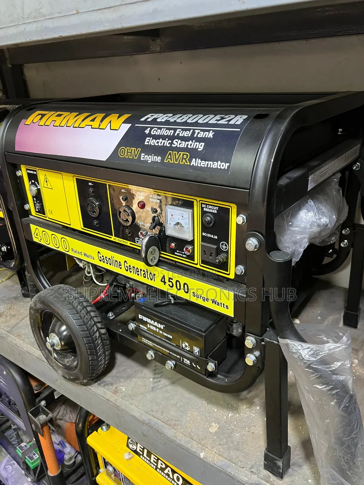 4/4.5kva Firman Black Series Fpg4800e2 Remote Petrol Generator