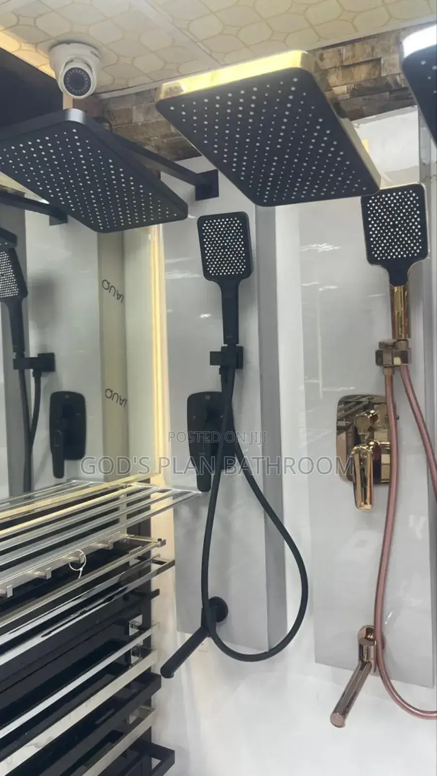 Uk 5ways Condict Shower Rosegold/Chrome/Black