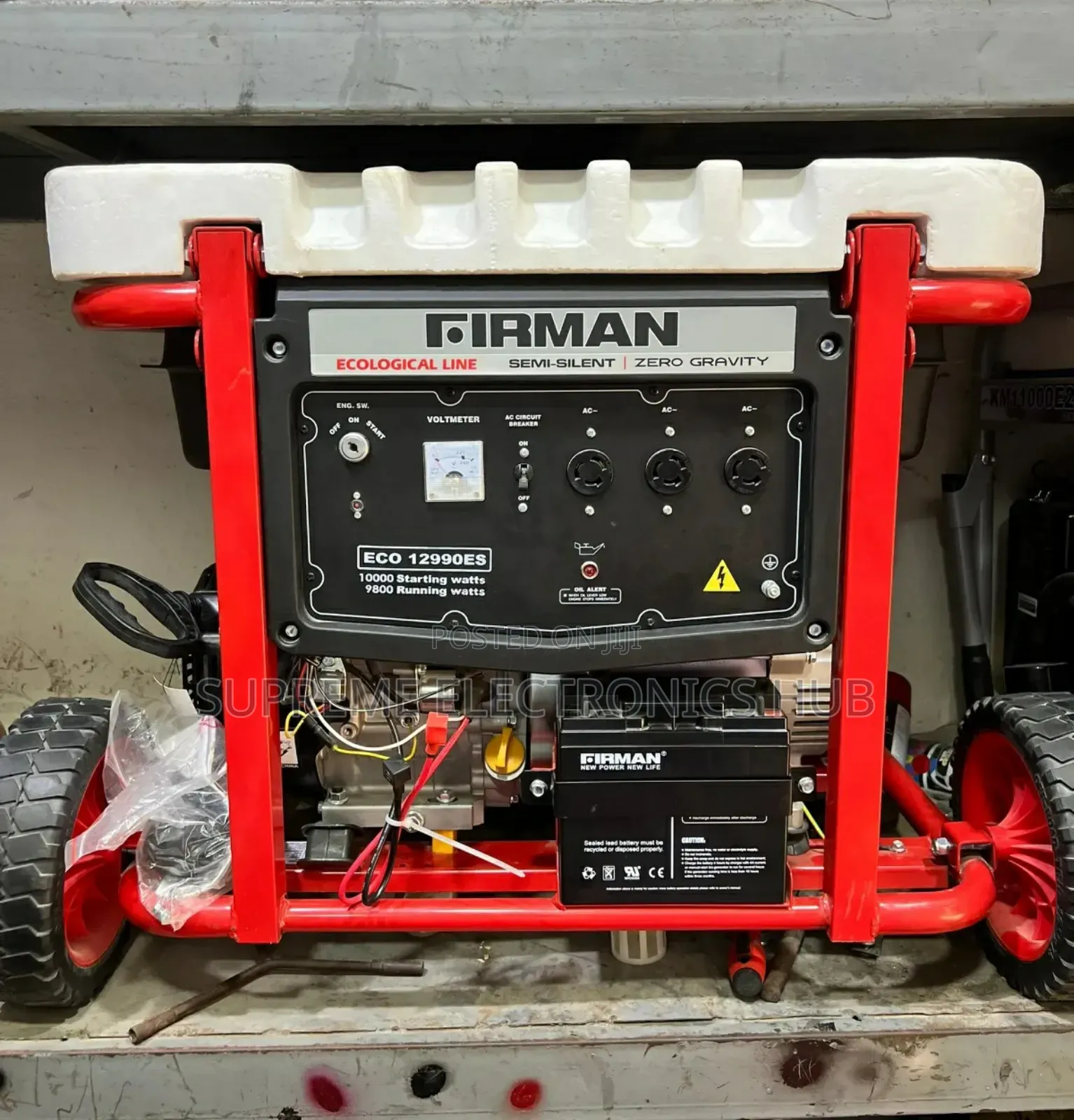 Firman Eco12990es 10kva Generator Set With Key, Battery and Tires •