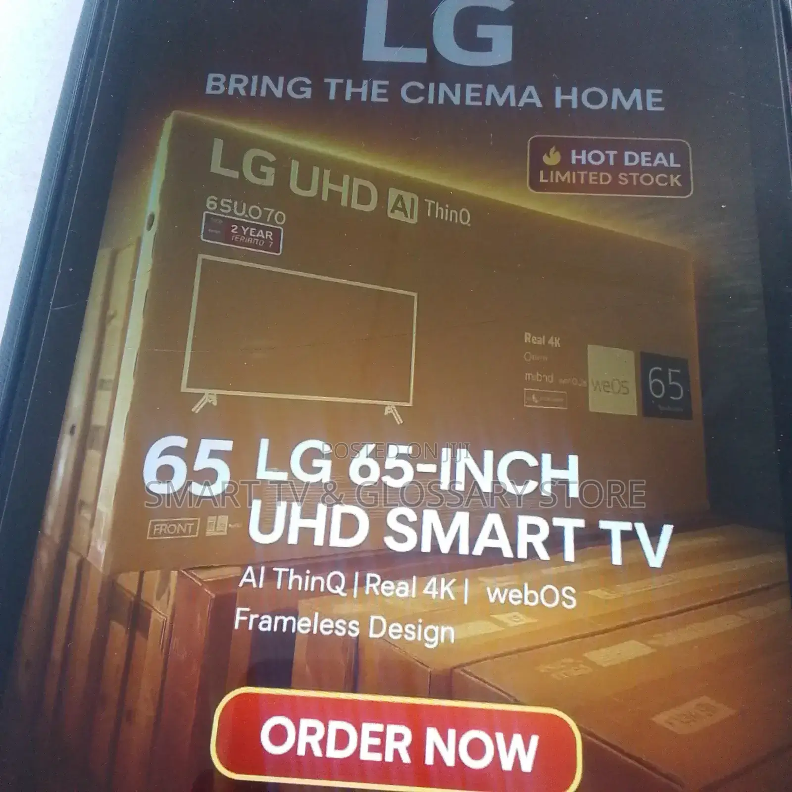 65 Inches Smart Tv With Amazing Applications Fast Browsing Apps