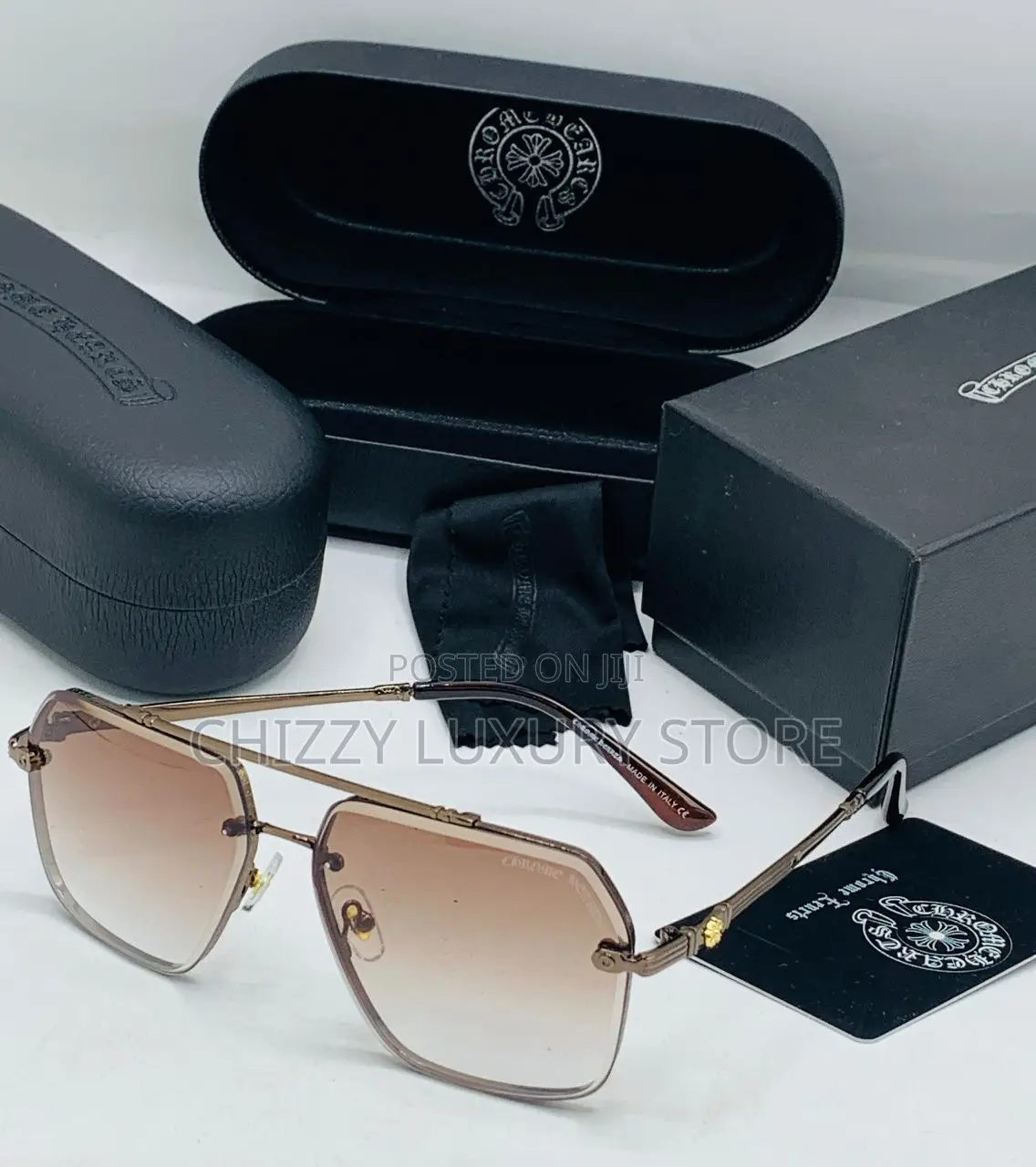 Chrome Hearts Quality Luxury Men Sunglasses