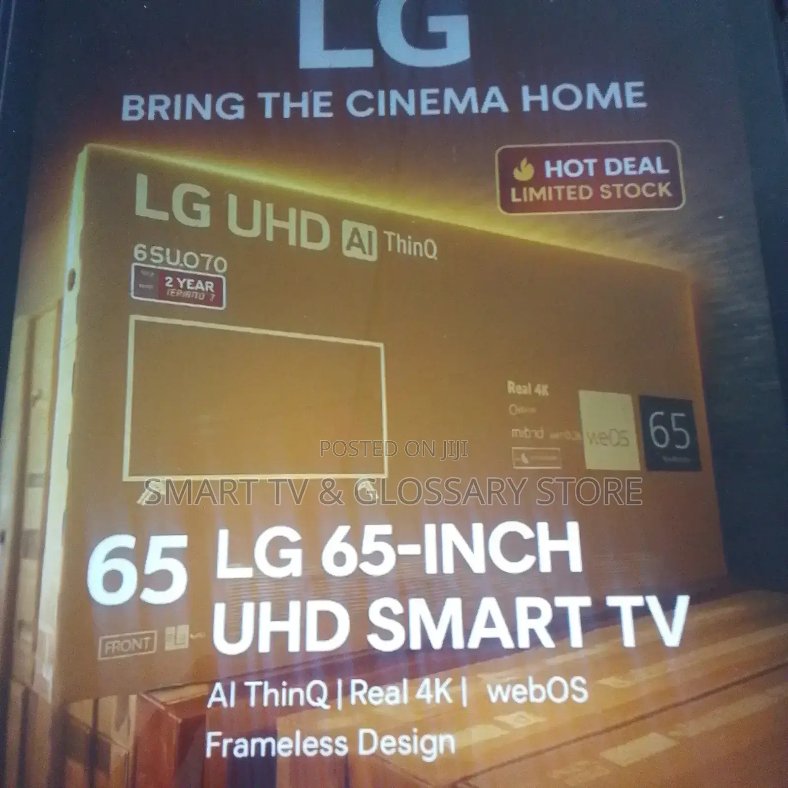 65 Inches Smart Tv With Voice Activated Narrator