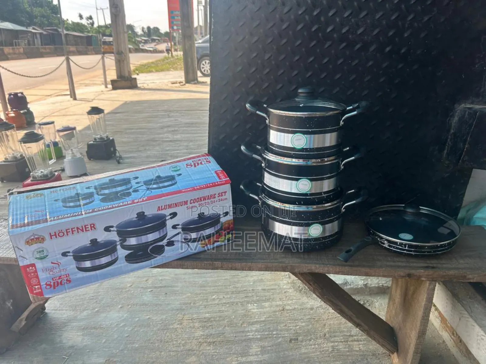 Hofner Aluminum Cookware Set, Comprising 8 Pieces.