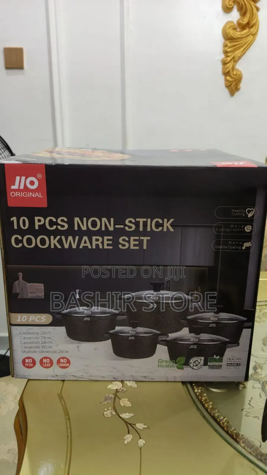 Jio Original 10-Piece Non-Stick Cookware Set.